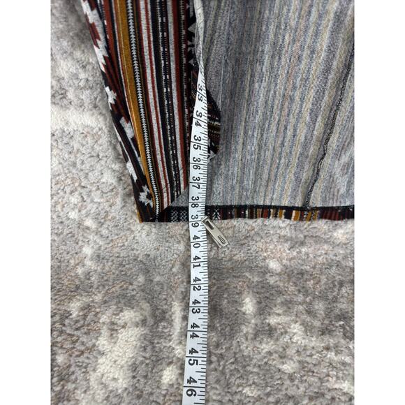 H.I.P Happening In The Present Sz XL Boho Tribal Print Long Cardigan Sweater - Picture 3 of 9